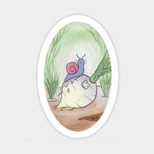 Snail Snack Sticker